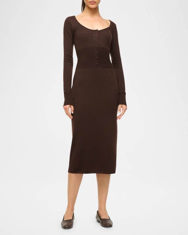 Sabrina Merino Wool Midi Dress
